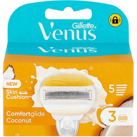 GILLETTE VENUS LAMETTE RASOI DONNA COMFORGLIDE A 5 LAME CONFEZIONE DA 3 PEZZI