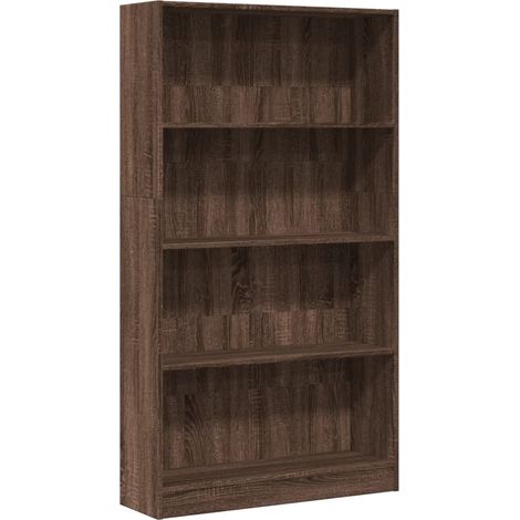 Maison Exclusive - Bücherregal Braun Eichen-Optik 80x24x143 cm Ho