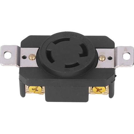 Industrielle 4-Loch-Einbausteckdose 30A 250V NEMA L15-30R, amerikanische Ausführung, abschließbar, Wandmontage, wasserdichter Anschluss für die Werkstatt. (1/5)