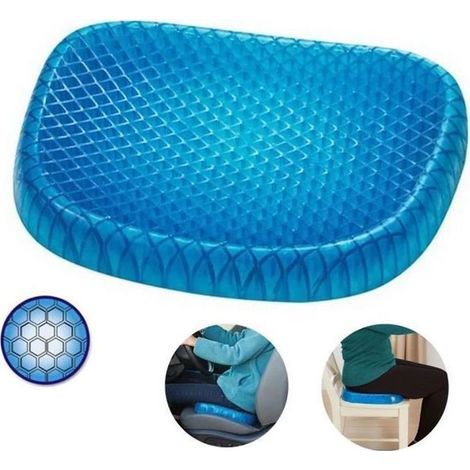 Egg Sitter Seat Cushion Coussin orthopédique de siège de gel nid d'abeille respirable Coussin de confort en mousse mémoire Coussin (1/4)