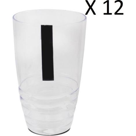 Lot de 12 verre à liqueur, verre dégustation - Diamètre 9 x Hauteur 15.5 cm -JUANIO (1/3)
