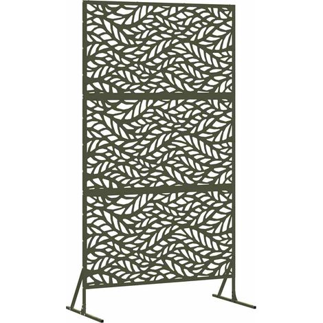 Maison Exclusive - Sichtschutz Oliv 100 x 50 x 180 cm Stahl