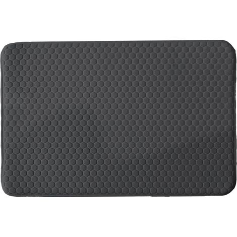 Tapis de bain Mémoire de forme - Alvéole Nid d'Abeille 50x80cm (1/3)