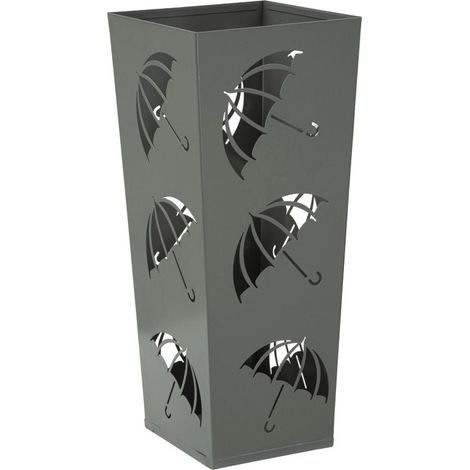 Porte-parapluies en métal gris, 19x19x48 cm – Umbrella (1/5)