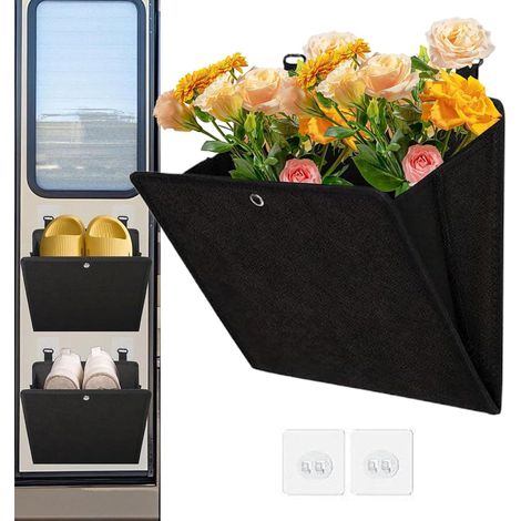 Organizador de zapatos para colgar en la puerta Zapatero de pared para caravana con gancho - Percha portátil estrecha para ahorrar espacio en el armario del dormitorio