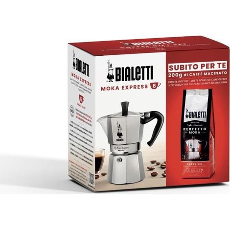 Bialetti Moka Classico cafetière italienne gris 6 tasses (1/4)