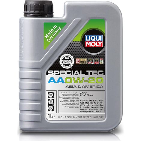 Huile moteur Special Tec 0W-20 Huile synthétique API SQ AA 5 L Compatible avec JEEP GRAND CHEROKEE IV WK, WK2, NISSAN Qashqai II J11, J11, SUZUKI SWIFT IV FZ, NZ, TOYOTA Yaris 3/5 portes P9 (1/5)