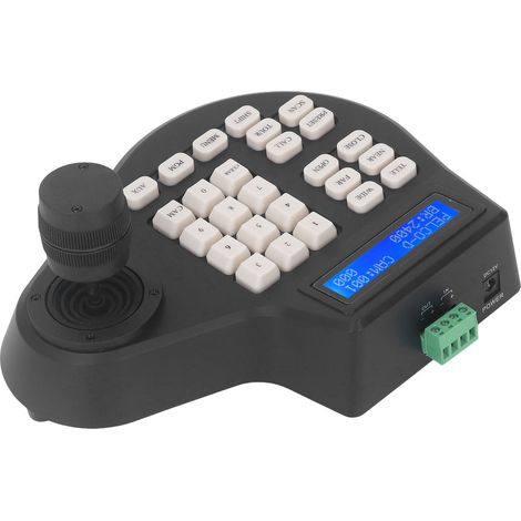 Clavier de contrôle PTZ 2D pour caméras coaxiales analogiques, RS485, norme US 100-240V, télécommande panoramique/inclinaison, clavier de pilotage robuste pour systèmes de vidéosurveillance. (1/5)