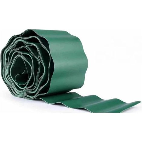 Bordure de parterre de 15 cm de haut I 9 m I Vert I Bordure de jardin Bordure de pelouse en plastique Bordure de pelouse Bordure de jardin (1/5)