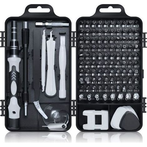 115 en 1 mini set tournevis precision kit tools petit boite tournevis torx informatique demontage pc portable (1/4)