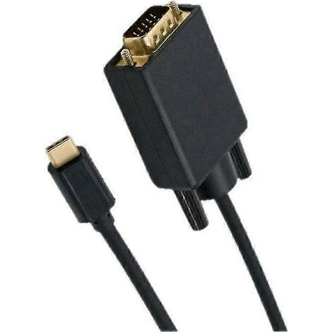 Adaptateur USB-C vers VGA, câble convertisseur USB-C vers VGA D-Sub 15 broches (1/5)