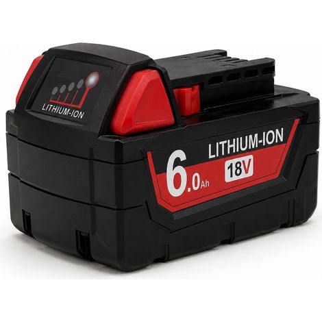 2x 18V0Ah Ersatzakku kompatibel mit Milwaukee M18 Li-Ion Akku6, (1/5)