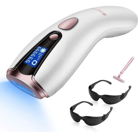 Épilateur Laser Domestique 999 999 Flashs pour Femme et Homme, Élimination Pileuse Durable et Indolore, Appareil Photo-Épilateur à Usage Personnel (1/5)