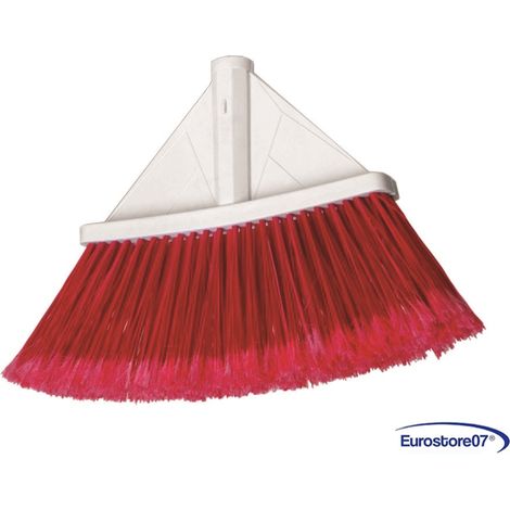 SCOPA ROMANA CON BASE IN PLASTICA   	- cm.29x4,5x24h. MANICO ESCLUSO  PZ 12