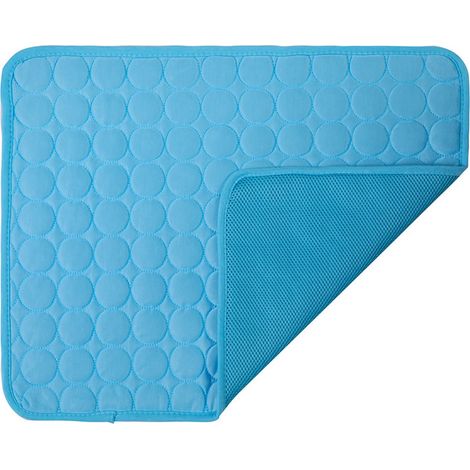 Tappetino rinfrescante traspirante e lavabile per animali domestici, adatto per uso esterno o domestico, cucce, gabbie e lettini - Blu (70100 cm) (1/5)