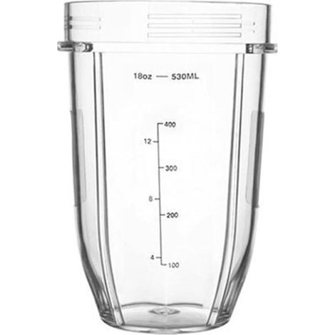 Ninja Compatible Blender Cup, Large Capacity 530ml Juicer Cup, Replacement Parts Set for Blenders (18oz) (1/4)