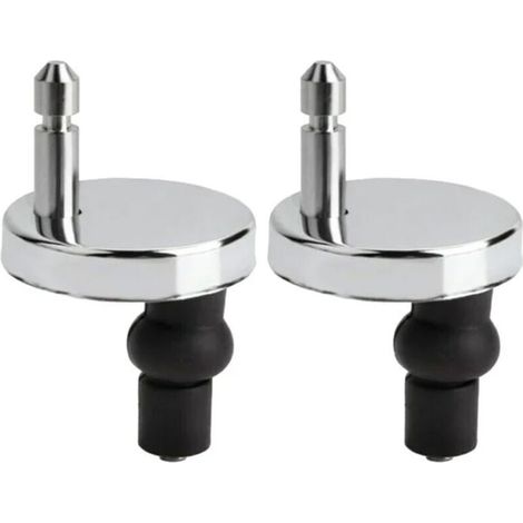Set mit 2 universellen WC-Sitzbefestigungen, WC-Sitzscharnieren, WC-Deckelbefestigungen, WC-Sitz-Ersatzbefestigungen für WC-Sitze, WC-Sitzbefestigung