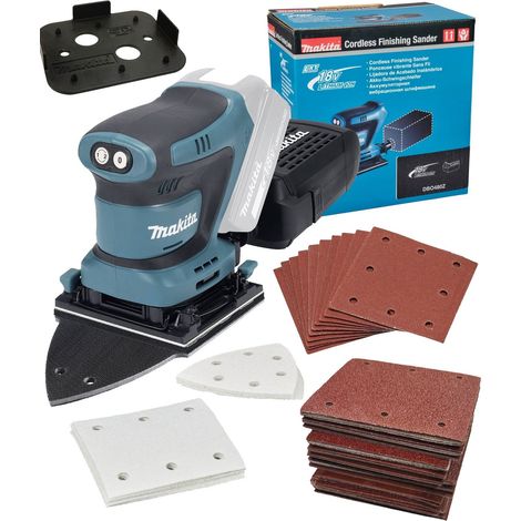 Makita DBO480Z 18v LXT 114mm Detail 1/4 Sheet Finishing Delta Sander + 62 Sheets (1/5)
