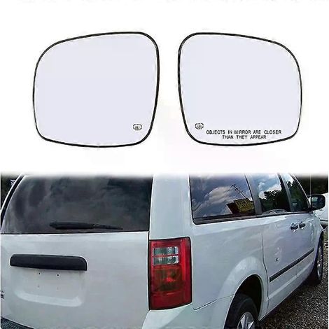 Beheizbares Außenspiegelglas flach mit Trägerplatte für Chrysler Town & Country LX S und Dodge Grand Caravan Crew R/T SE (JXLGV) (1/5)