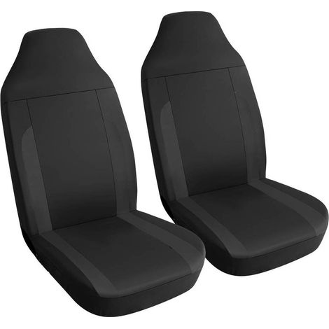 COPRISEDILE 'NIZZA NERO' set da 4 pezzi - 2 sedili + 2 poggitesta