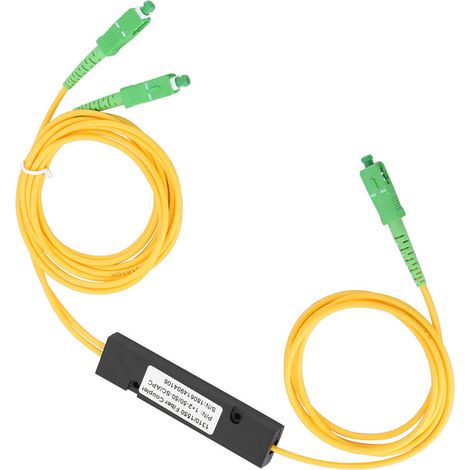 Séparateur Fibre Optique PLC 1x2 Monomode SC/UPC, Diviseur Haute Fiabilité (1/5)