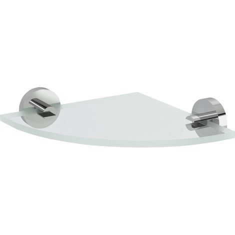 Sapho X-Round - Eckregal, Klarglas/Chrom XR009-11 (1/2)
