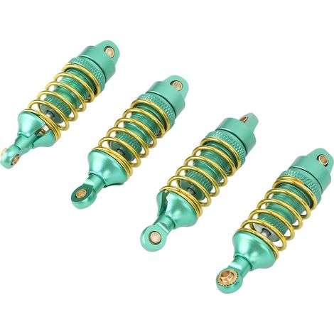 4 Amortisseurs Performance en Alliage Léger pour TRAXXAS E-Revo 1/16, Suspension Avant/Arrière Réglable - Version Verte (1/5)