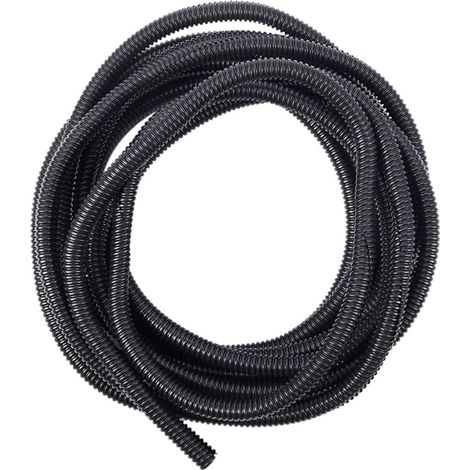 Gaine Câbles Électriques Voiture Gaine Ondulée Flexible Protection Cache PP Tuyau Fil Fendu Gaine Isolante Conduit Tube Rangement Câble Extérieur 10mm Long 10 Mètres (1/5)