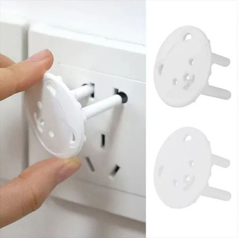 Cache-Prises - Pour Prises Électriques Type F - En Plastique ABS - Design Ours - Lot de 10 (1/4)