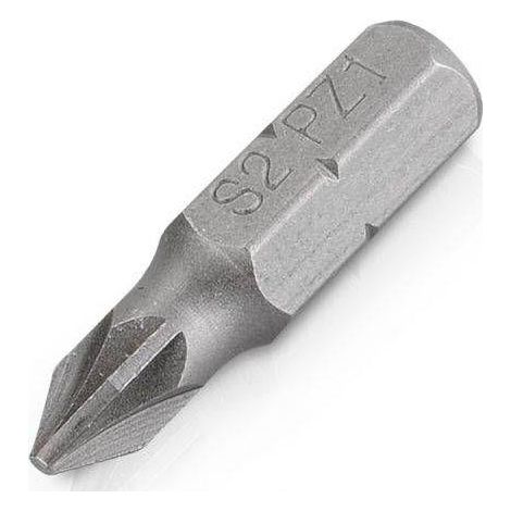 FPLUS puntas dest.pozidriv 3x25 10uds , Puntas Atornillador pozidriv 1/4” Material: Acero