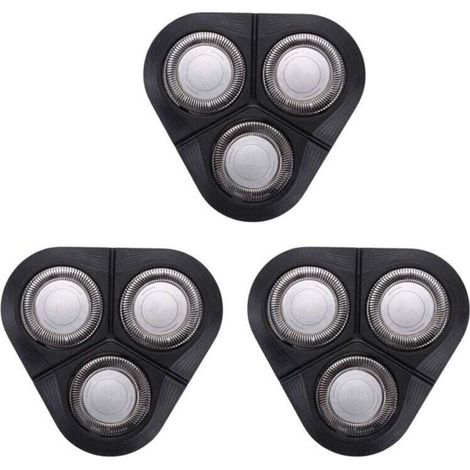 3X TêTe de Rasoir Rechange pour S1010 S1020 S1050 S1060 S1070 SéRie 1000 Lame Coupe (1/4)