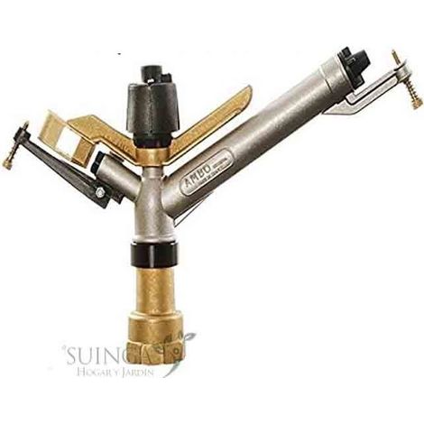 Agrar-Sprinkler 1 1/2'' Ambo Metall. 360º kreisförmiger Bewässerungswinkel. Reichweite 16 bis 29 m. Impuls-Sprinkler, Rohr