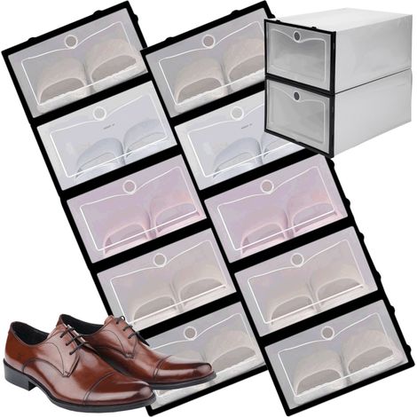 Caja de zapatos OSLO GREY, juego de 10