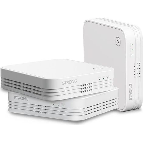 Strong Sistema Wi-Fi Mesh Dual-band AC1200 3 Unità Bianco Copertura 450m² (1/3)