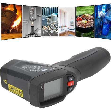 Thermomètre infrarouge laser annulaire DT-836, pistolet de température industriel, thermomètre laser portable (1/5)