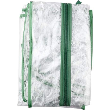 GDHZS- Housse de rechange pour serre à 4 étages en PVC transparent avec porte zippée enroulable pour extérieur et intérieur(6949155cm) (1/5)