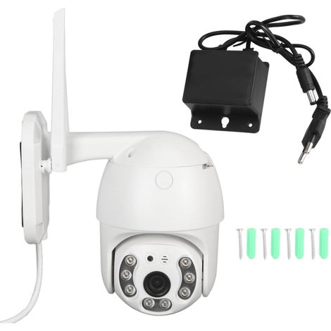 1080P PTZ WLAN-Überwachungskamera, 4-facher Digitalzoom, Bewegungserkennung, Nachtsicht, für Geschäft und Zuhause, EU-Stecker