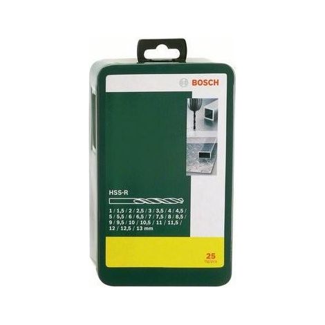 Juego de brocas para metal Bosch HSS-R 25 piezas alto rendimiento