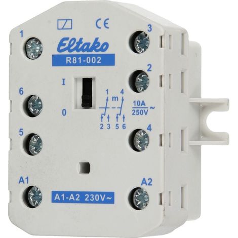 Eltako R81-002-230V Relè di commutazione Tensione nom.: 230 V Corrente di commut. max.: 10 A 2 scambi 1 pz.
