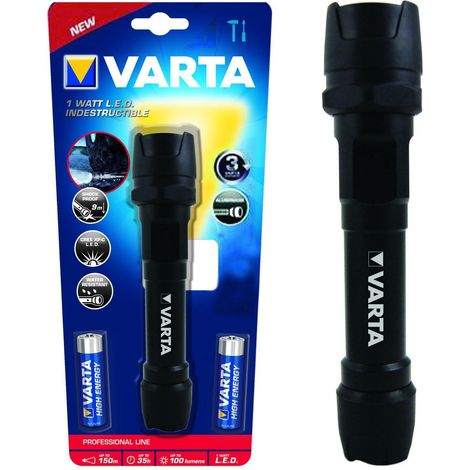 Varta 18701 101 421 INDESTRUCTIBLE F20 Torcia a mano LED 1 W 170 lm 45 h colore Nero (1/4)