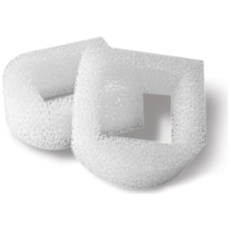 QORVA-Filtre en Mousse de Rechange - Fontaines en Céramique, Plastique et Fontaines Drinkwell 360 en Acier, Blanc, 2 Unité