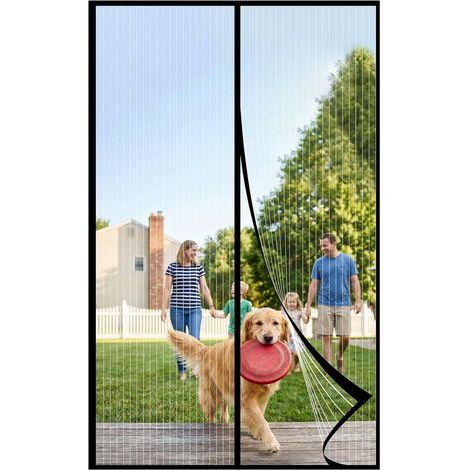 Moustiquaire Porte Fenetre 120x220, Moustiquaire AimantéE MagnéTique, Rideau Anti Mouche, Mosquito Net, Fly Screens For Doors (1/5)