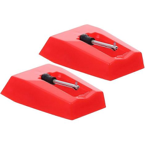 Kit de remplacement de stylet pour platines vinyles, comprenant 10 cartouches rouges. (1/5)