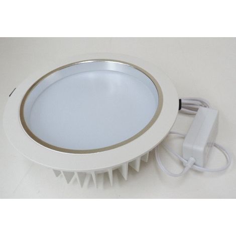 Plafonnier encastré LED 16W Ø 230mm SMD blanc naturel 4000K 937lm avec driver 230V downlight 100° IP44 DLD8 (1/3)