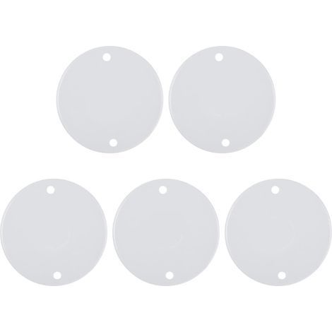 Lot de 5 Couvercle Rond PVC Boîte Jonction 65mm Imperméable Résistant Corrosion Électronique (1/5)