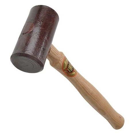 Thor 02-114 Hide Mallet, Size 3 (44mm), 225g - Durable Leatherworking Tool