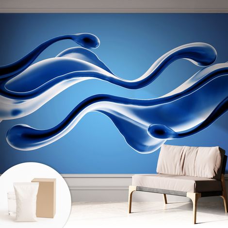 Carta Da Parati In Vlies Decorativa Per Pareti - Con Motivi Moderni - Con Colori Intensi - Per Ufficio Leggerezza astratta 312x219 cm (1/5)