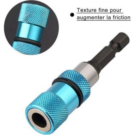 3Pcs Embout Visseuse, Porte Embout Magnetique, Porte-Embout pour Cloison Sèche Bit, Tige Hexagonale 6cm, pour Cloison Sèche pour (1/4)
