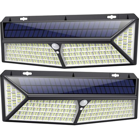 Lampe solaire de jardin étanche sans fil avec détecteur de mouvement extérieur, sécurisée et à prise de sécurité (1/5)