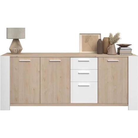 Parisot LOFT Buffet weiß Eiche 219,8 cm breit